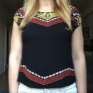 🧡Embroidered Top💛